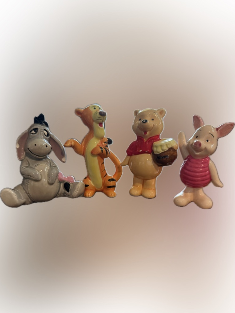 Disney Winnie the Pooh Ceramic Figurines Set of 4